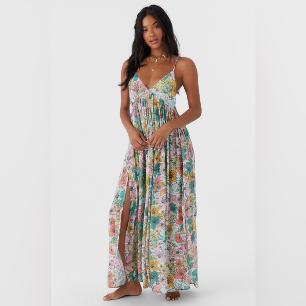 NWT Mel Maxi Janis Floral Swim Cover-Up Dress by O’Neal Size L - Picture 2 of 12